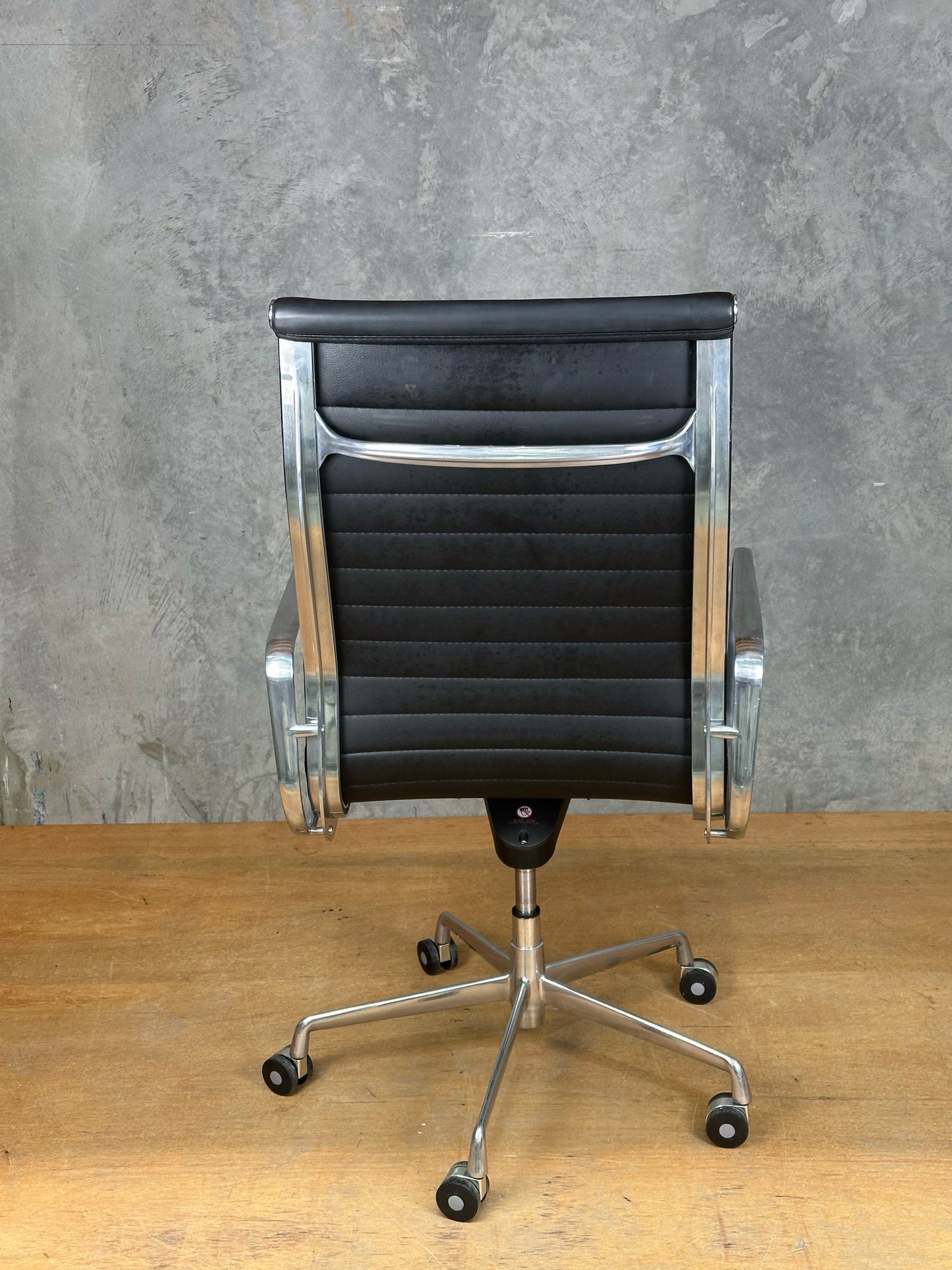 Contempo Leather High Back Chairs - Check