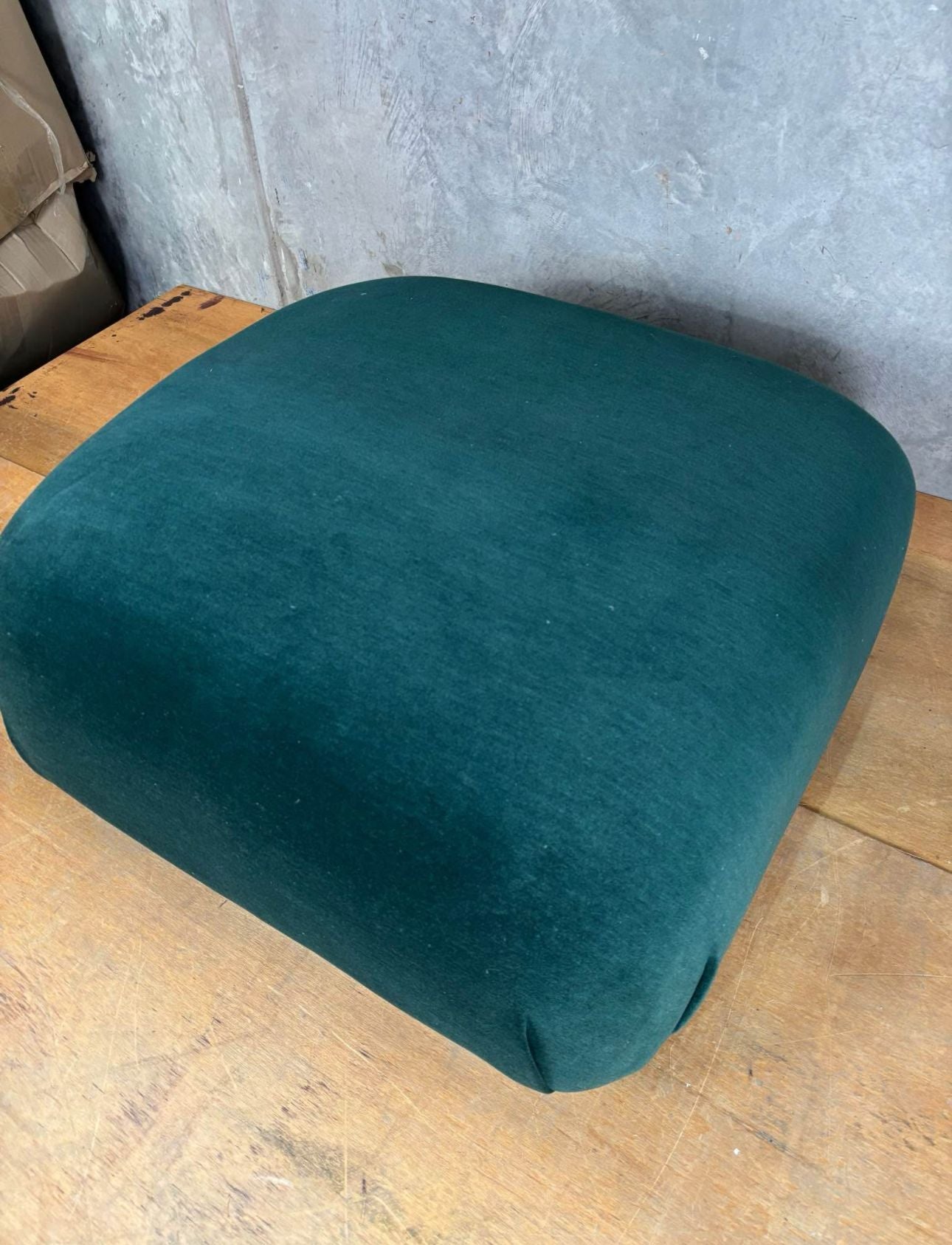 Square Ottoman - Forest Green