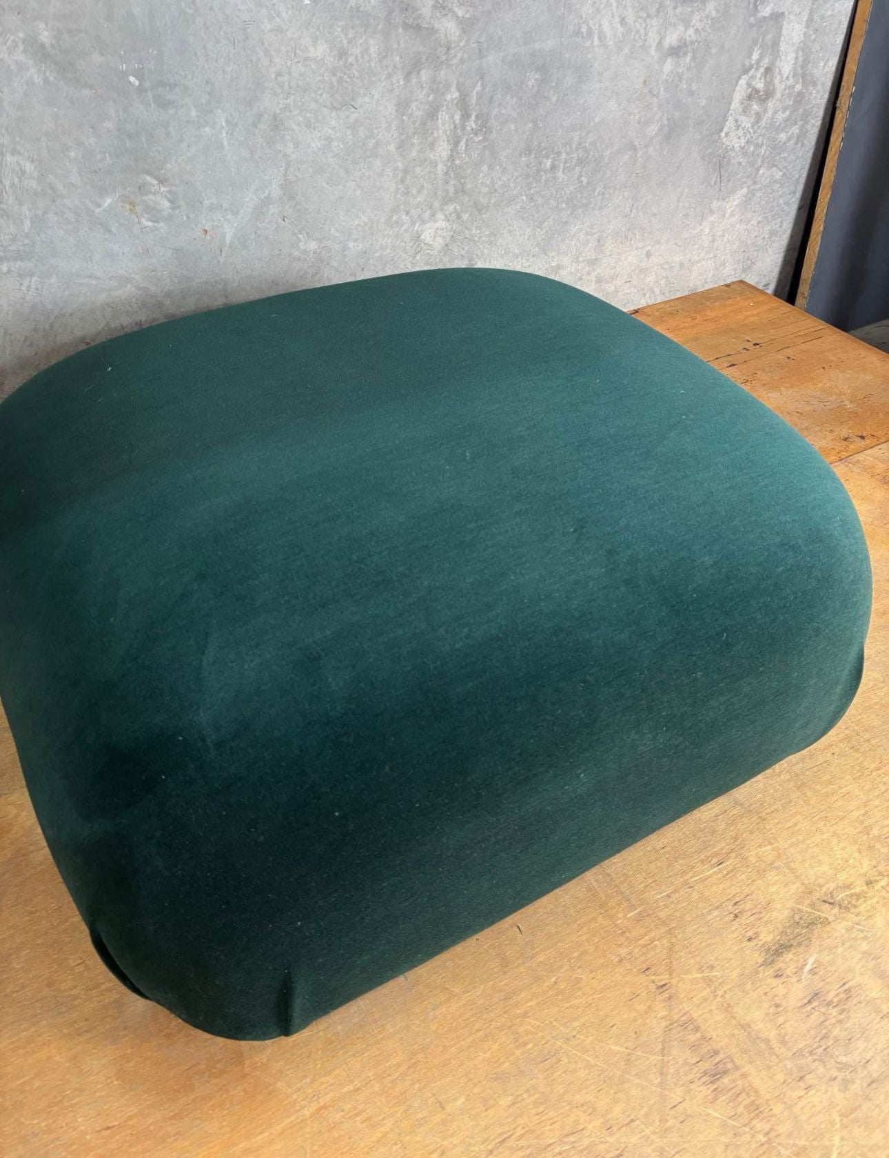 Square Ottoman - Forest Green