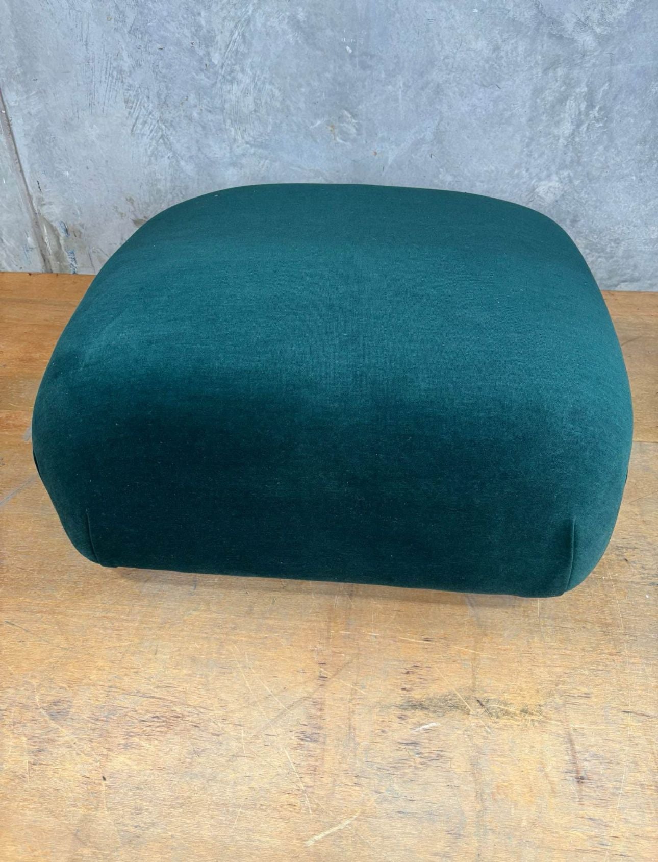 Square Ottoman - Forest Green