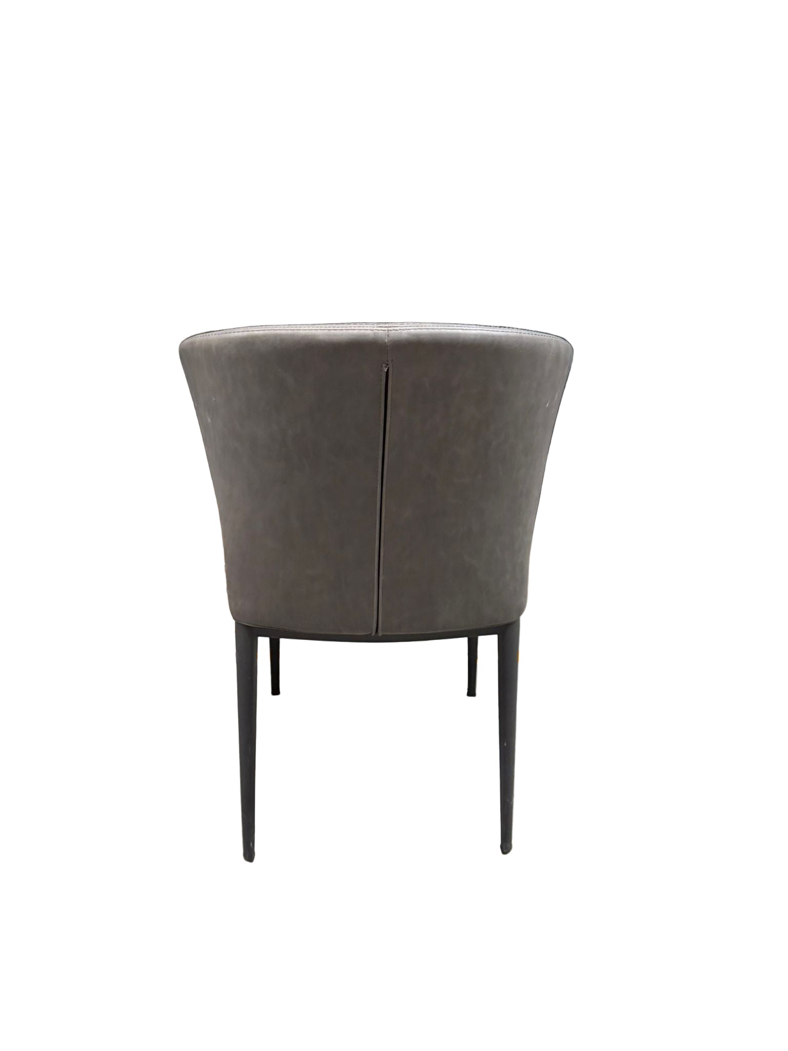 Modern PU Leather Dining Chair in Charcoal