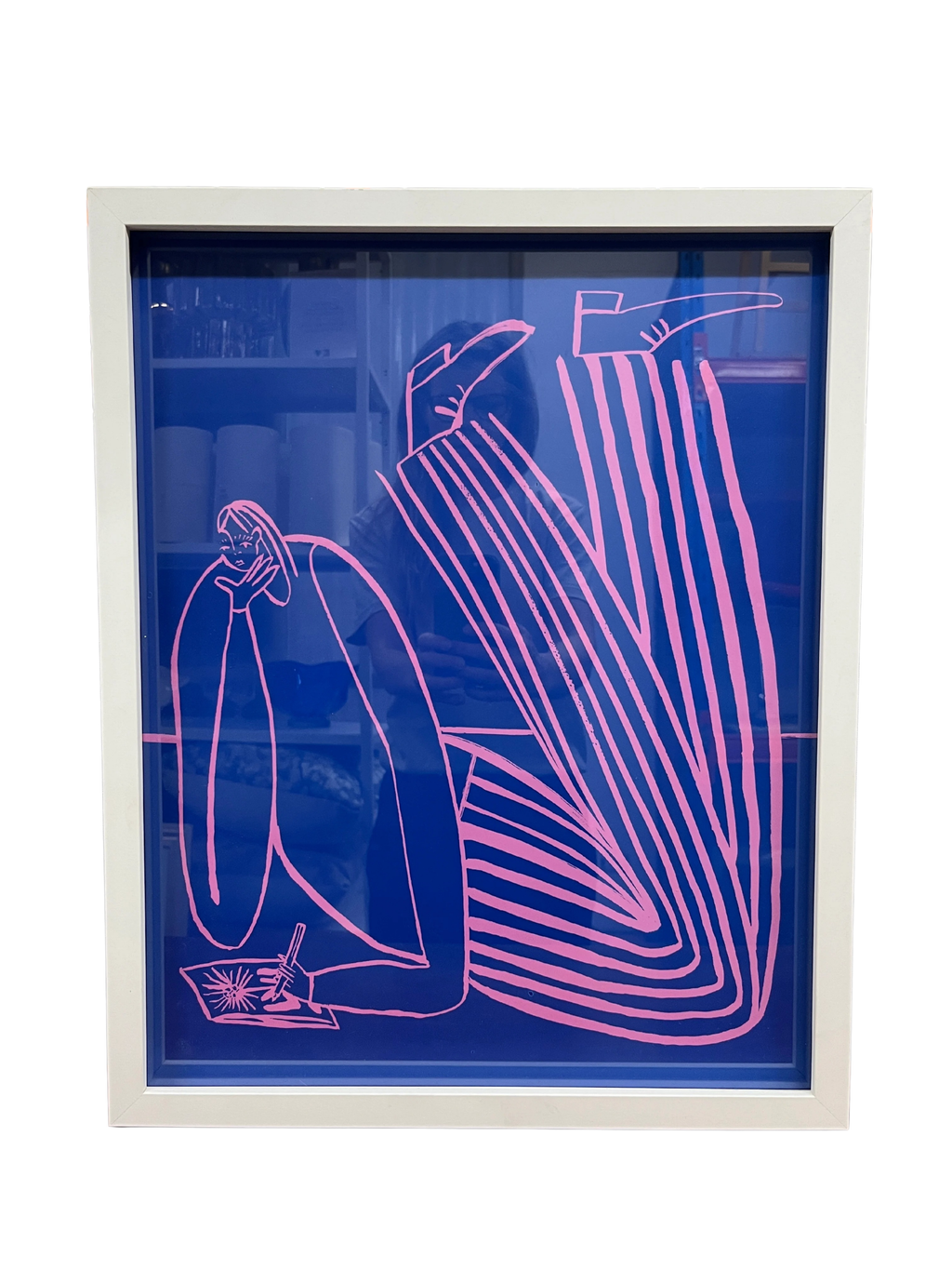 'Sketching' - Framed Print