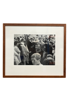 'Protest Gathering' - Framed Black and White Photograph