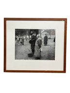 'Protest Gathering V' - Framed Black and White Photograph