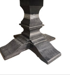 Irving Round Dining Table Black Oak