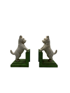 Vintage Scotty Dog Cast Iron Bookends