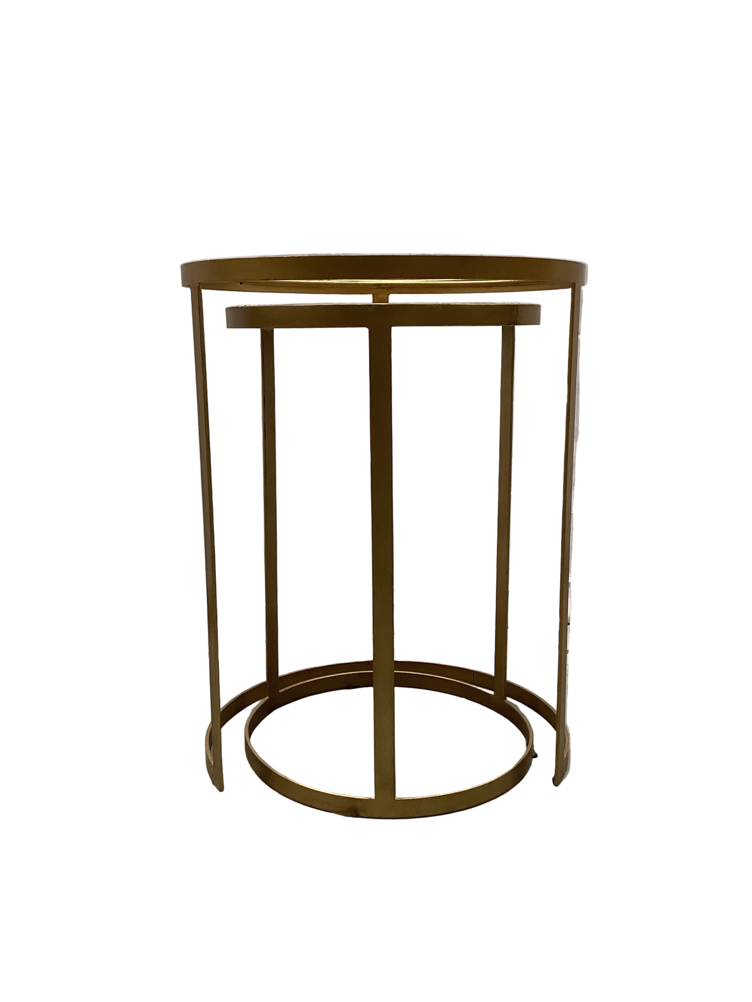 Plantation Brass Nesting  Side Table Set