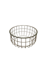 Metal Caged Coffee Table with Glass Top