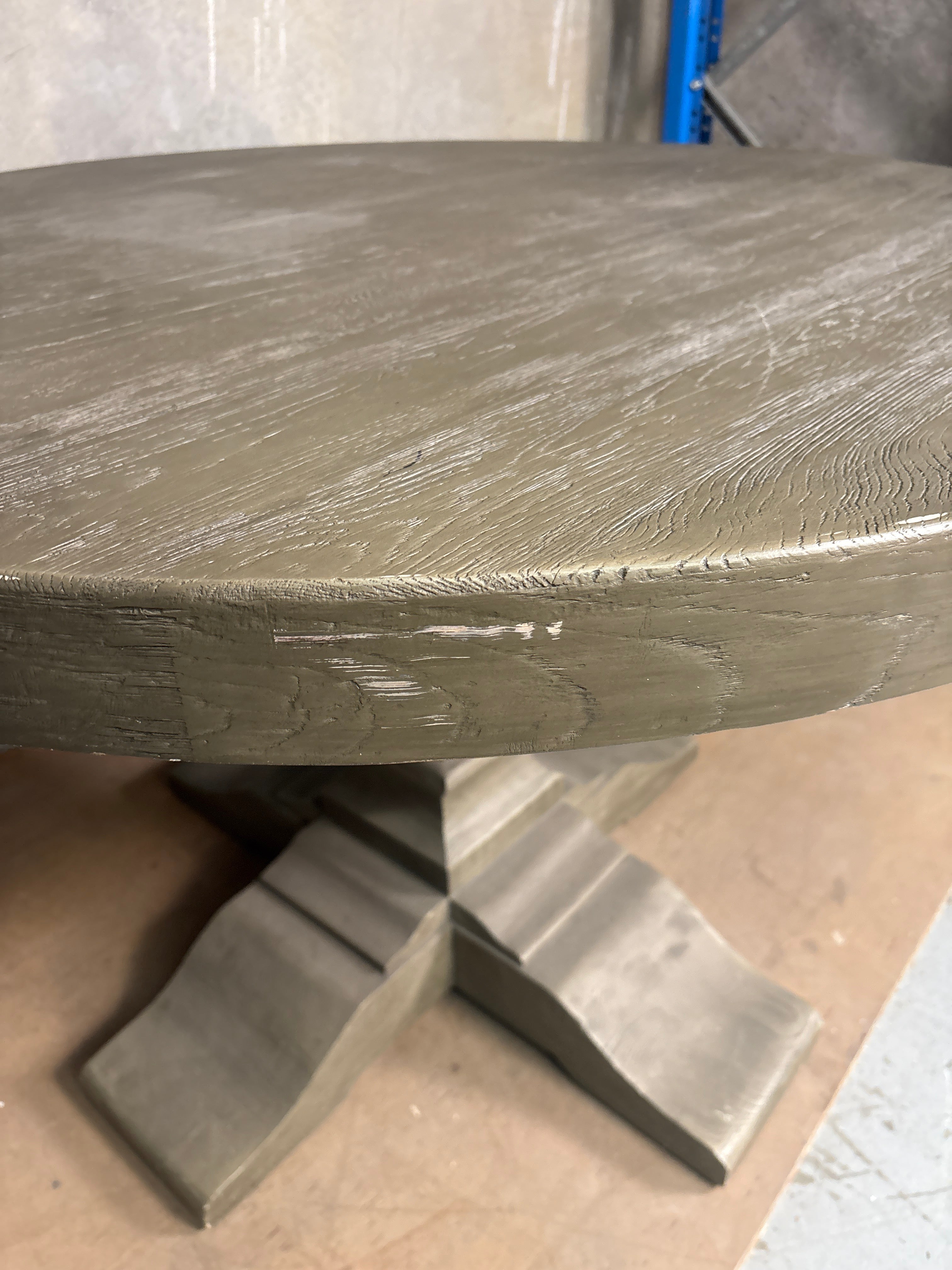 Rustic Pedestal Dining Table