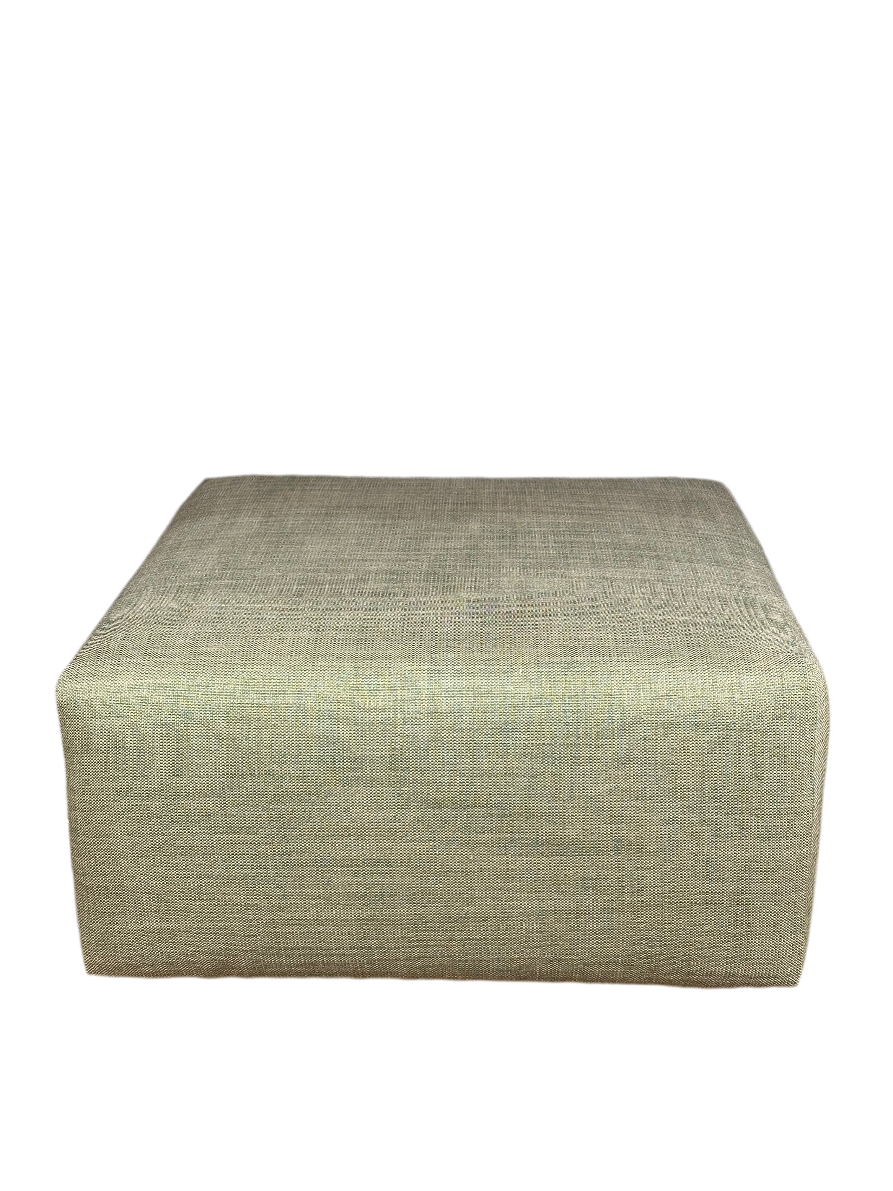 Square Ottoman - Green