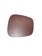 Cantilevered Asymmetrical Burgundy Side Table