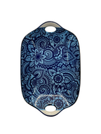 Blue Floral Ceramic Tray
