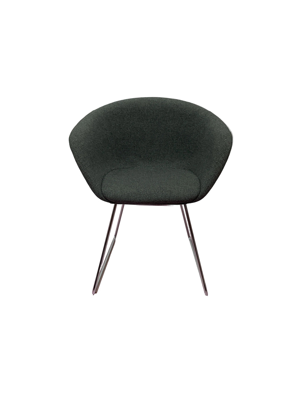 Duna 02 Grey Sled Chair by Arper