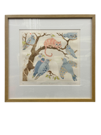 Cat amongst the pigeons II - Signed Framed Print