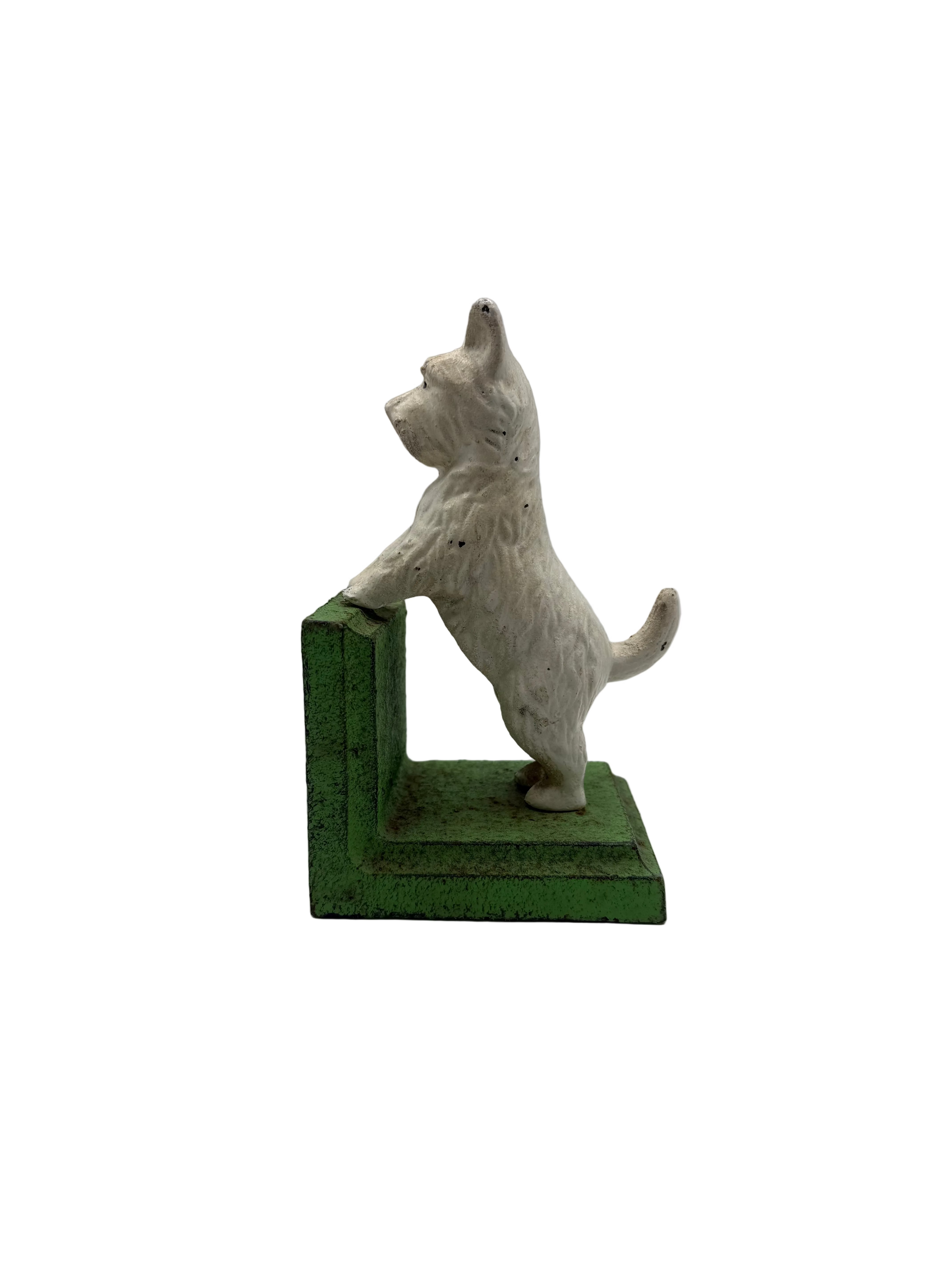 Vintage Scotty Dog Cast Iron Bookends