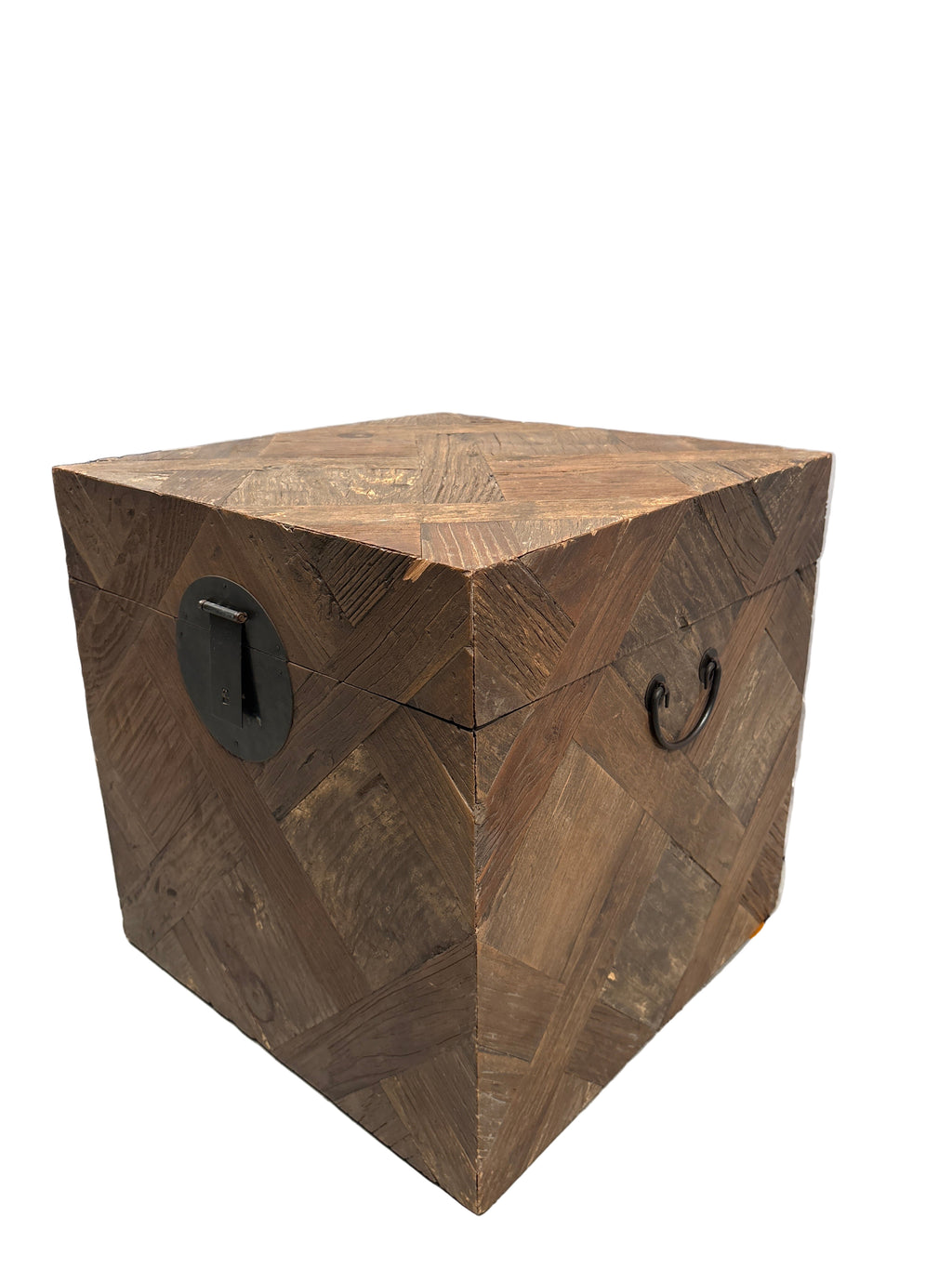 Tangten Side Table - Rustic Timber Finish