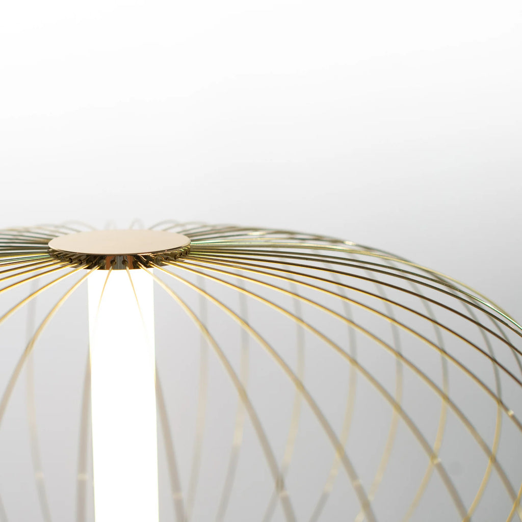 Jaula LED Floor Lamp With Steel Shade