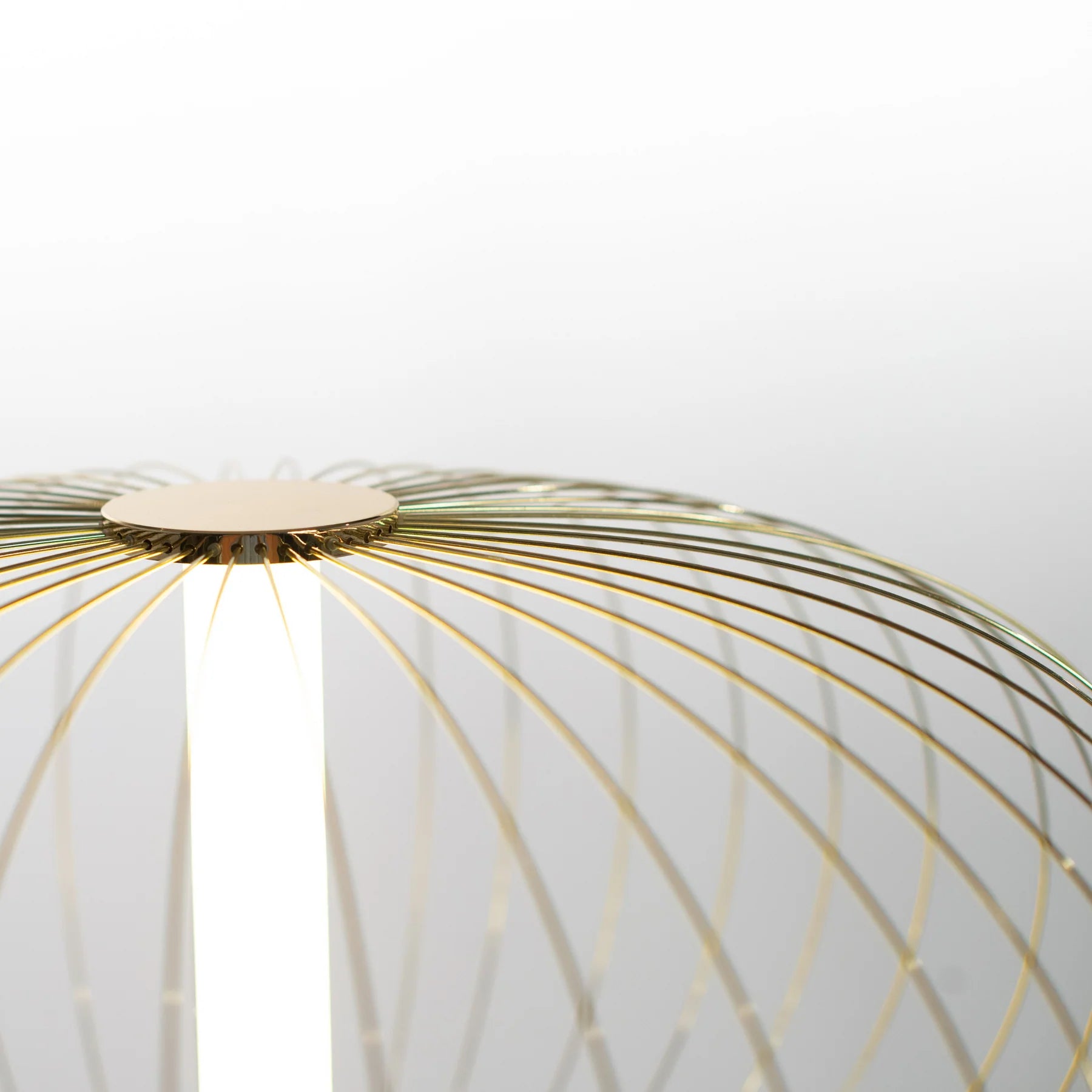 Jaula LED Floor Lamp With Steel Shade