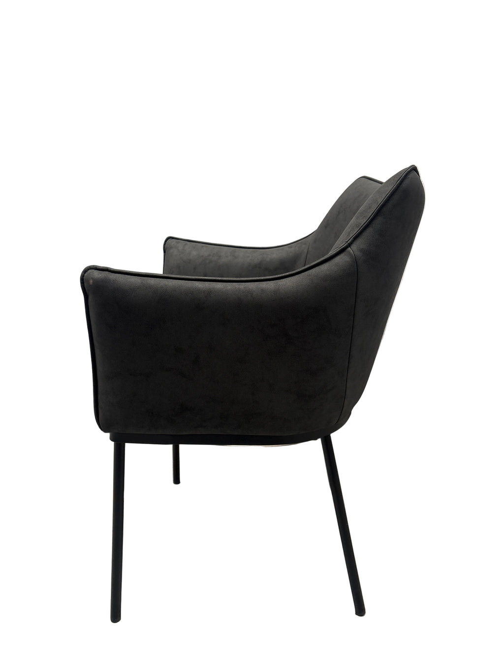 St James Dining Chair Black Vegan Leather