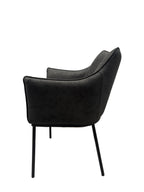 St James Dining Chair Black Vegan Leather
