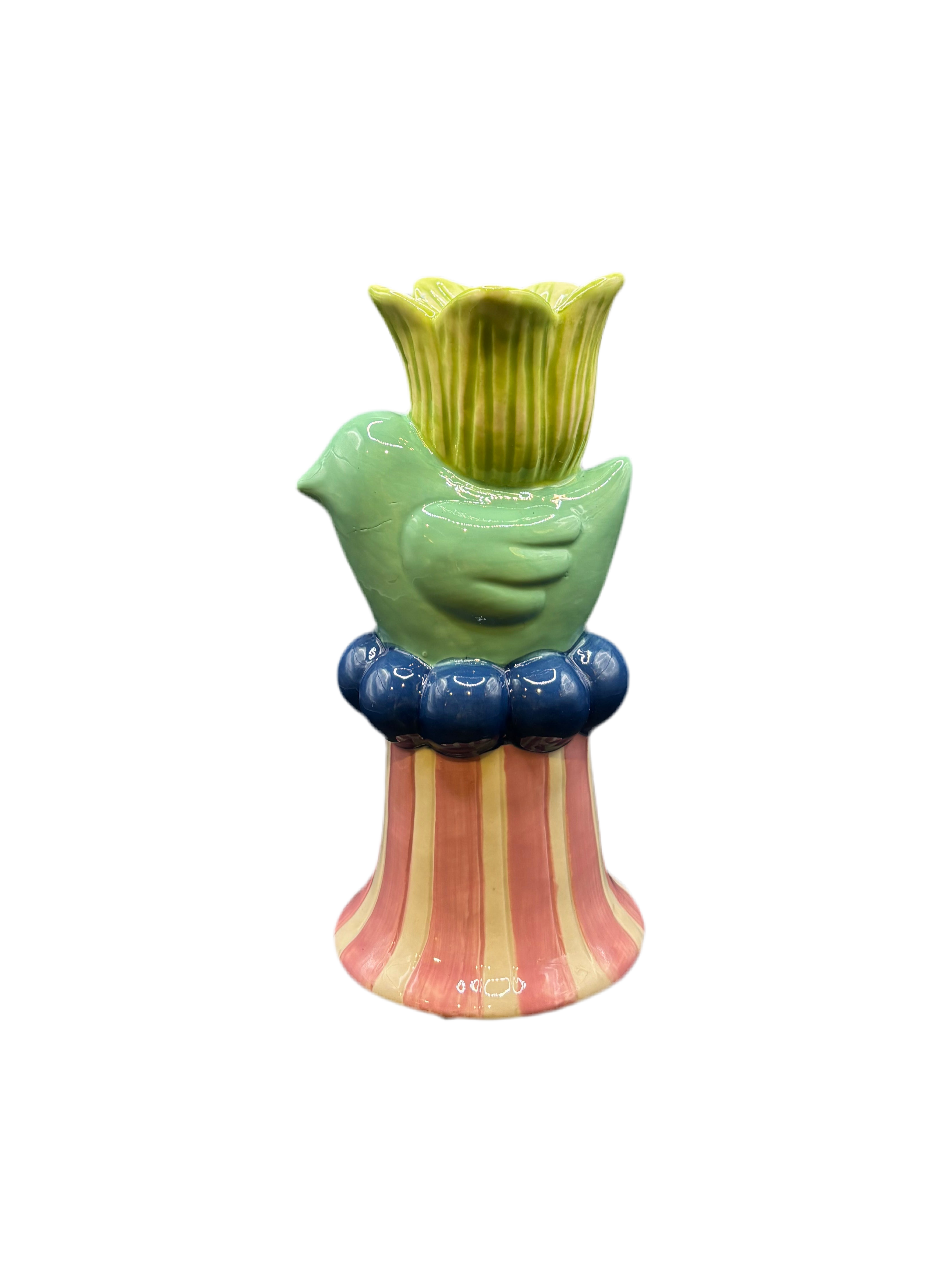 Ceramic Bird Candle Holder