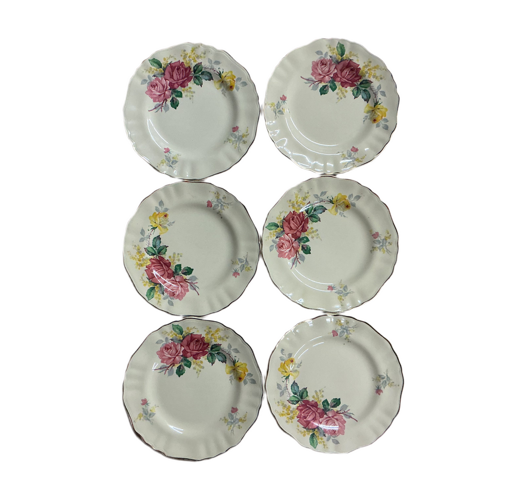 J & G Meakin Sunshine Side Plates Set of 6