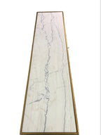 Anya Brass Finish Marble Top Console