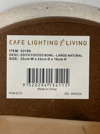 Cafe Lighting & Living Edith Footed Bowl - Large Natural