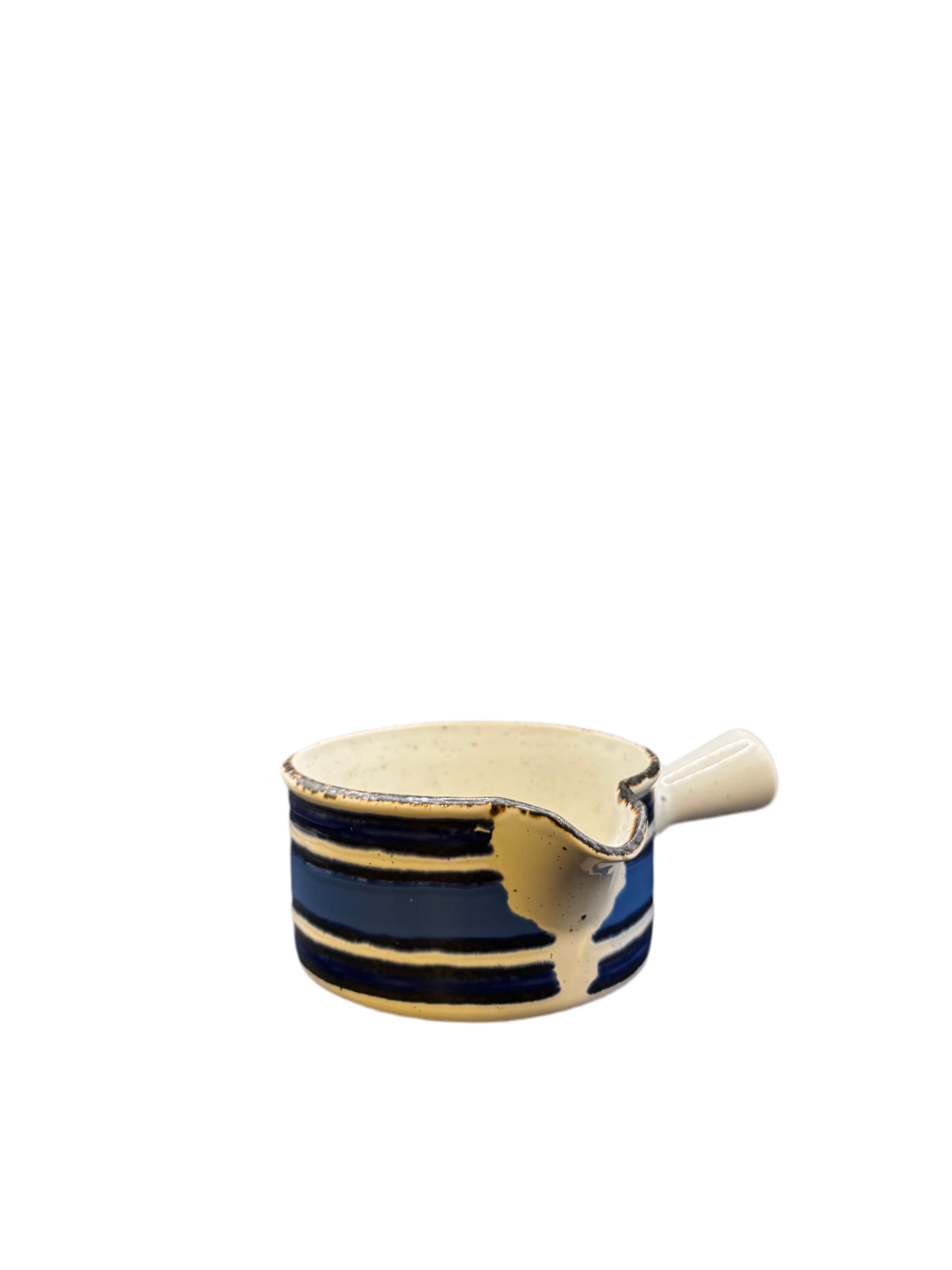 Vintage Striped Gravy Bowl