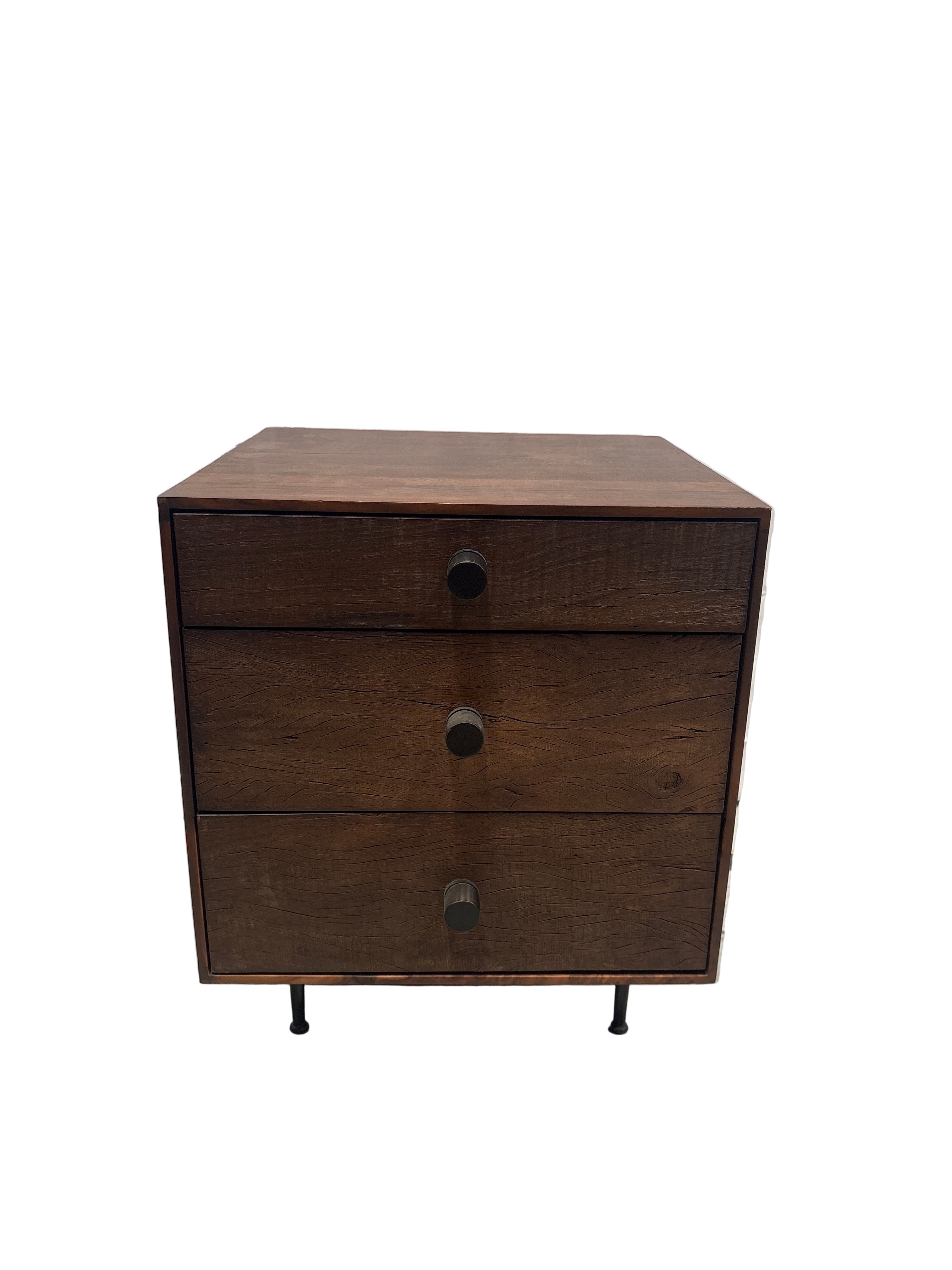 Hugo Three Drawer Side Table