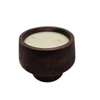 Pedestal Outdoor Wood Candle