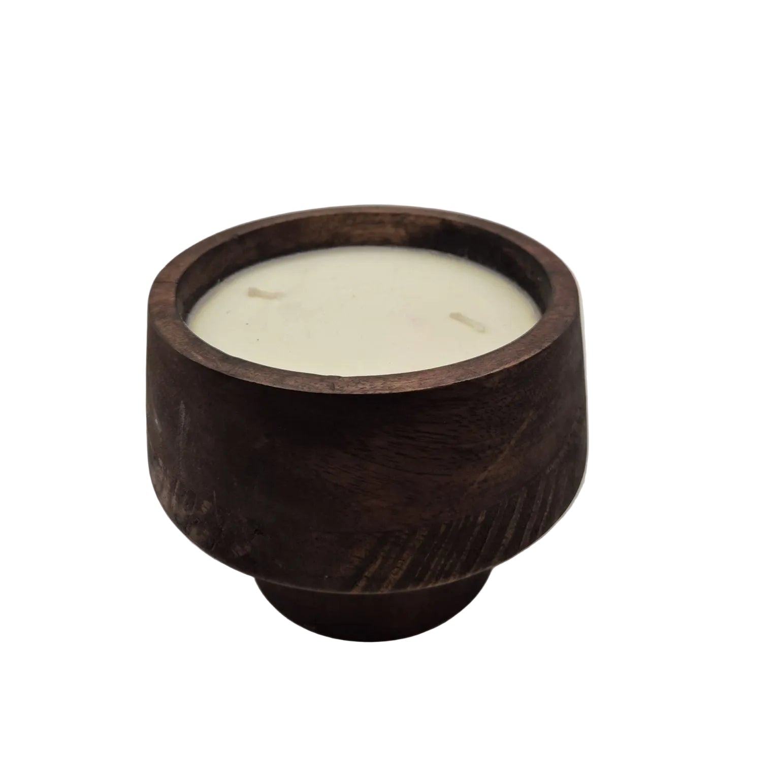 Pedestal Outdoor Wood Candle