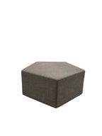 Grey Five Sided Pentagon Ottoman