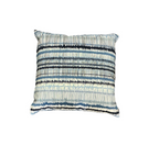 Blue and Green Stripe Patterned Cushion