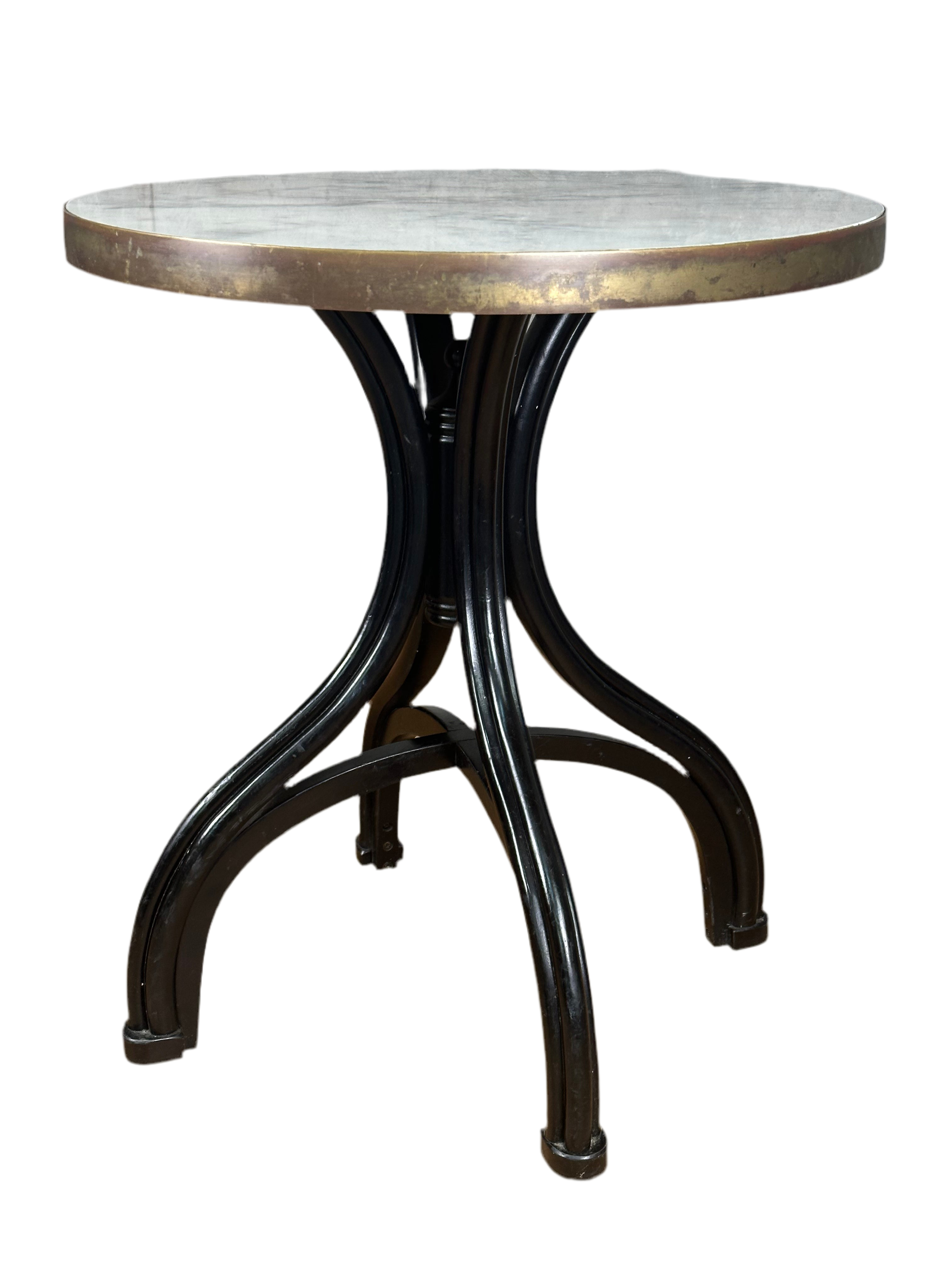 Vintage Cafe Table - Round Marble, Thonet