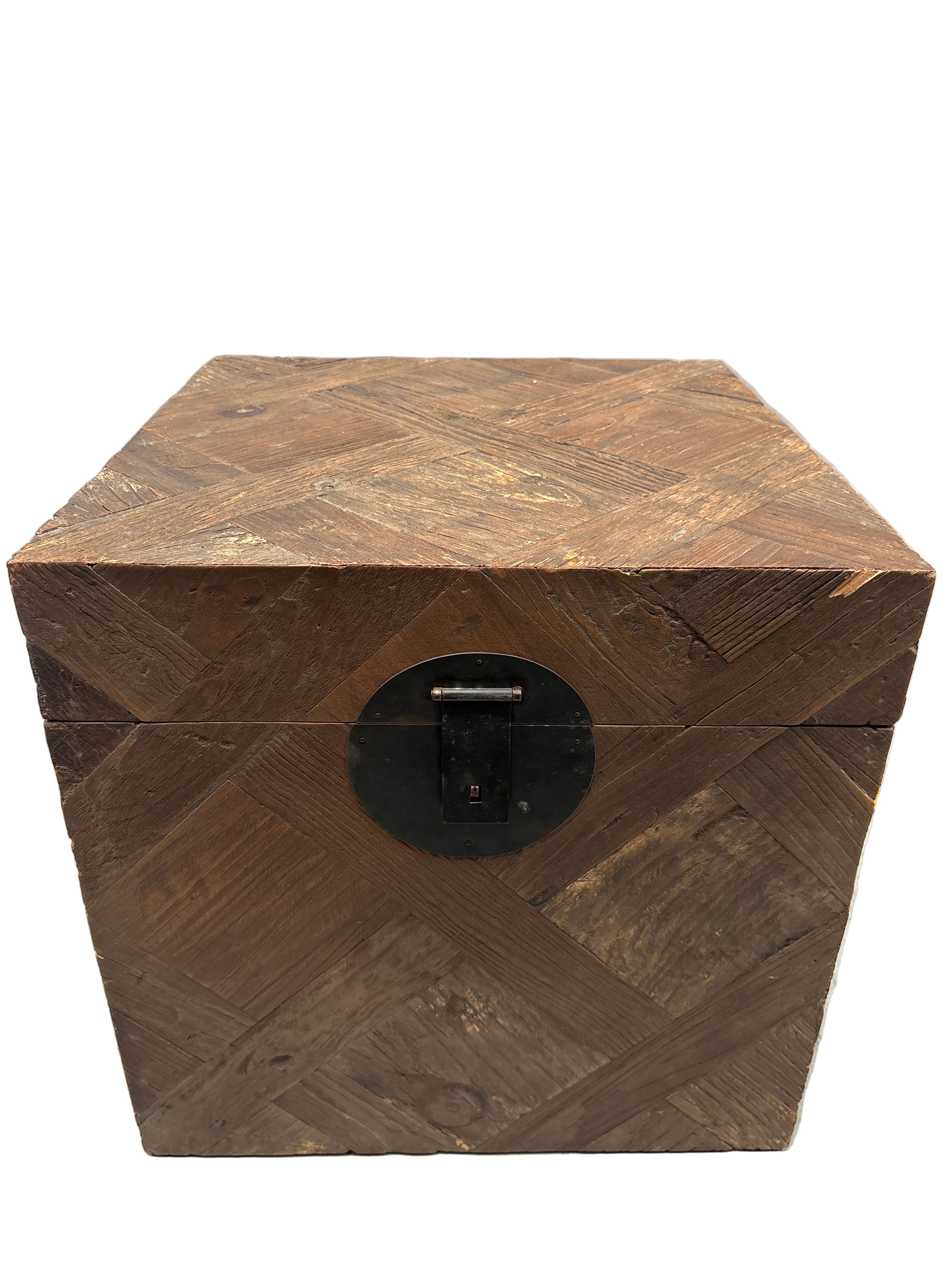 Tangten Side Table - Rustic Timber Finish