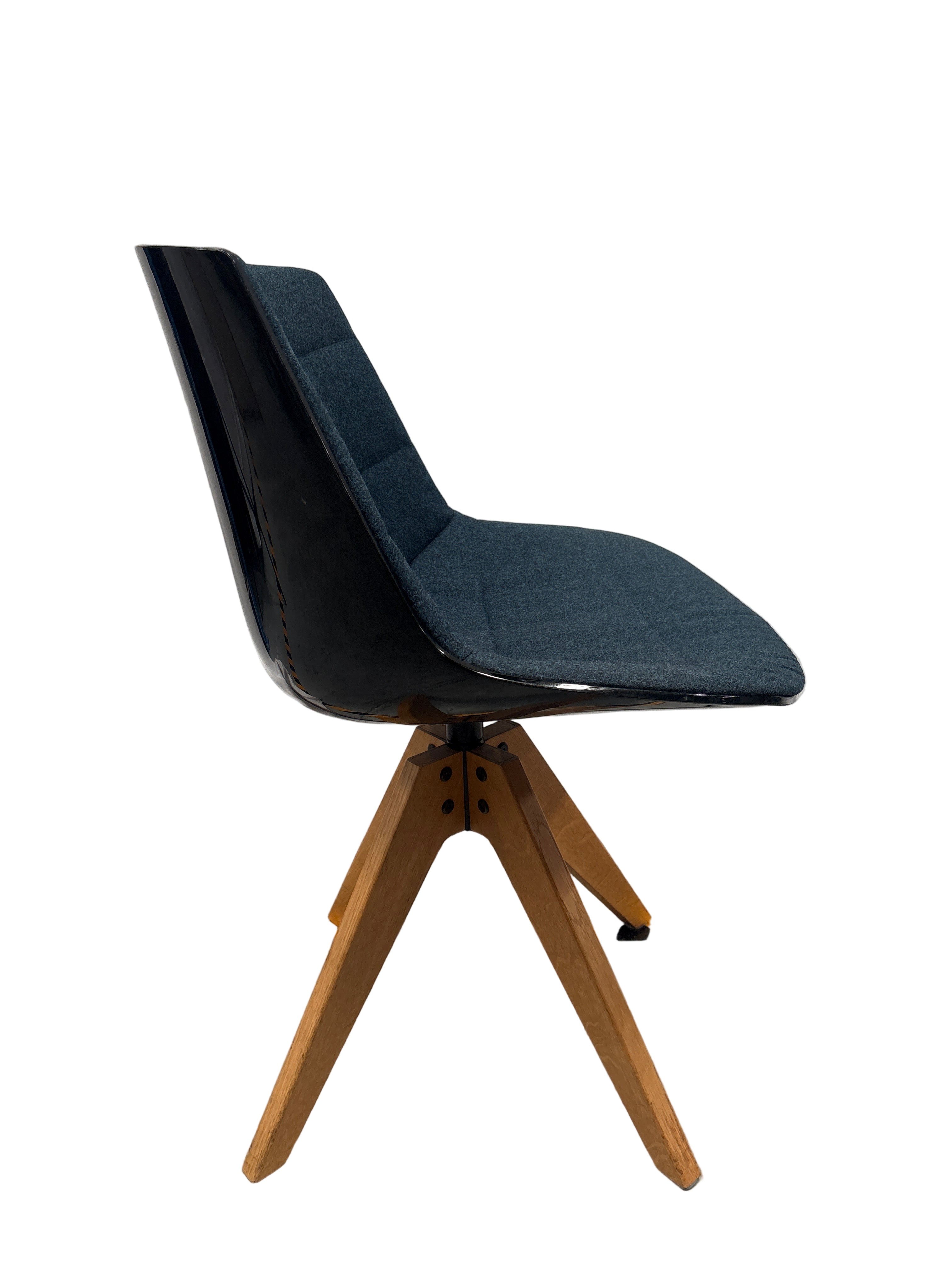 Chair FLOW CHAIR by Jean Marie Massaud for MDF Italia Dark Blue