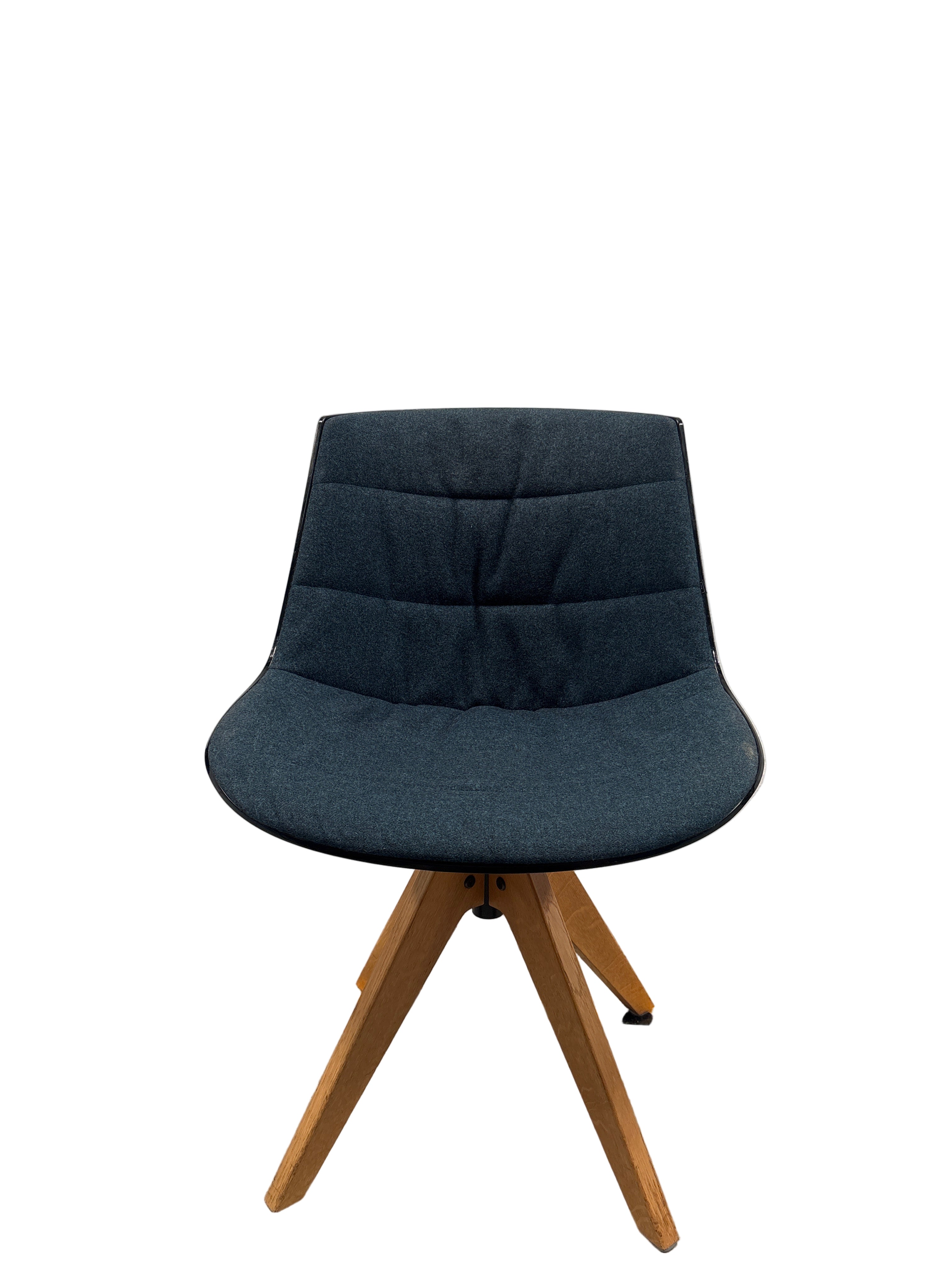 Chair FLOW CHAIR by Jean Marie Massaud for MDF Italia Dark Blue