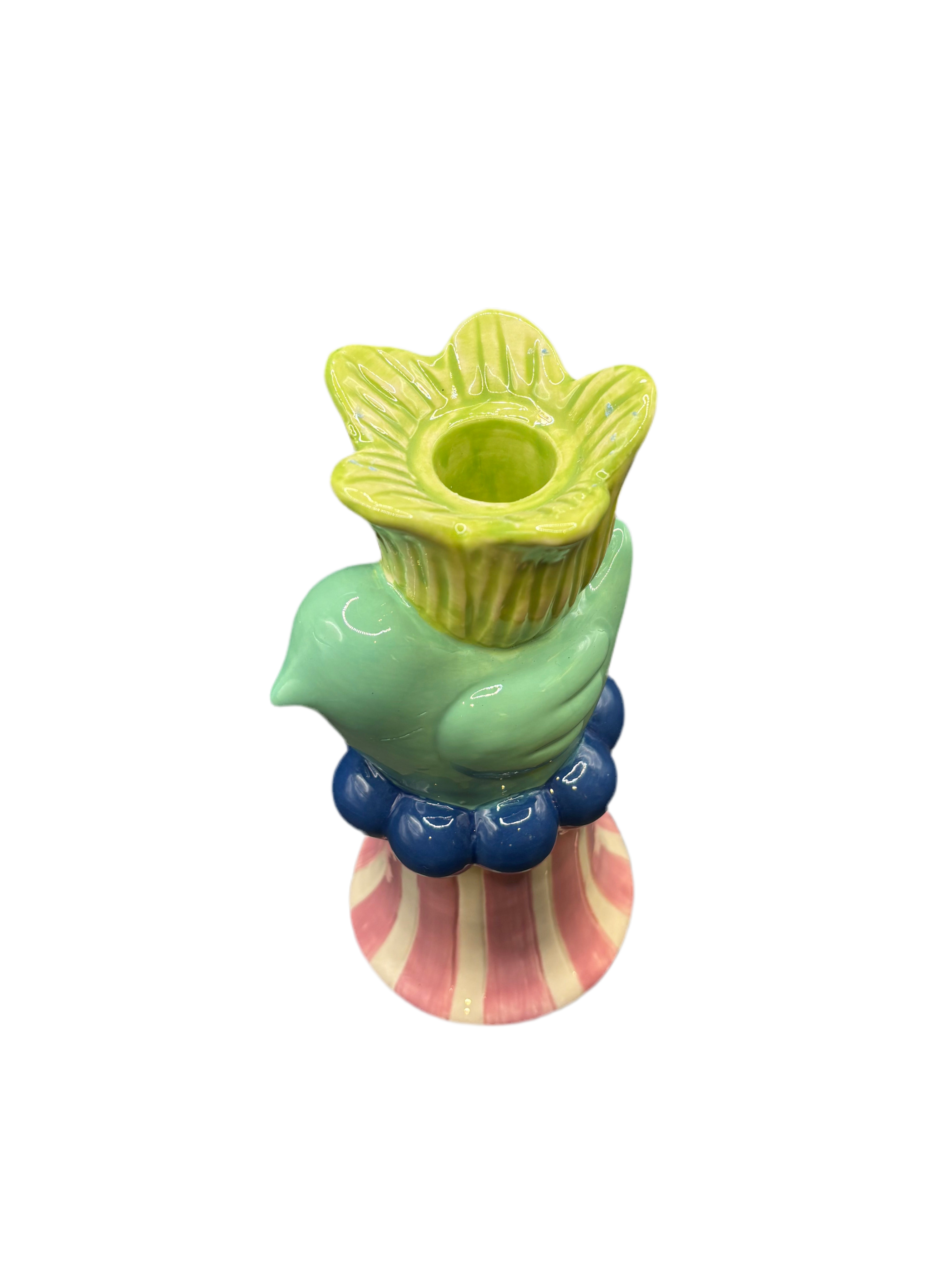 Ceramic Bird Candle Holder