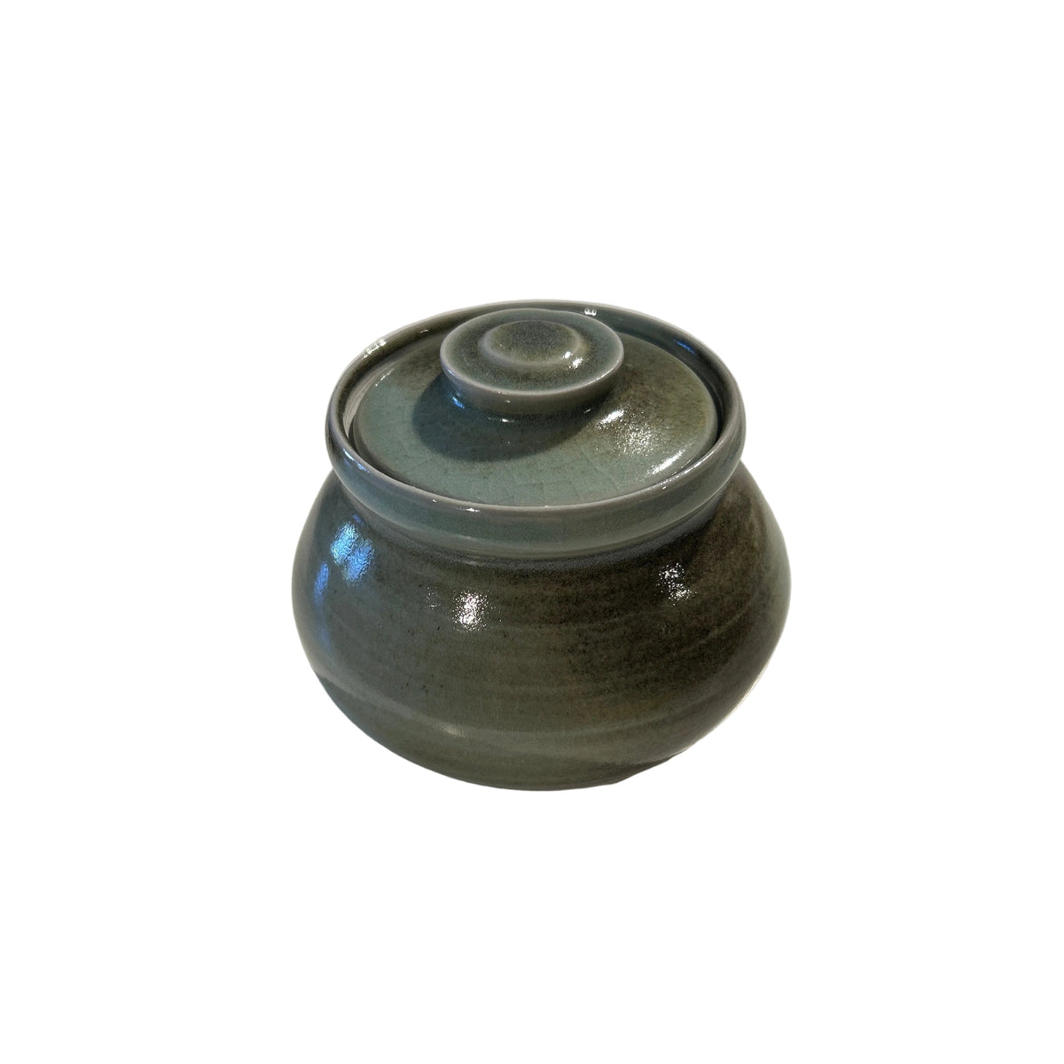 Green Ceramic Jar