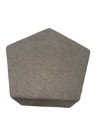 Grey Five Sided Pentagon Ottoman