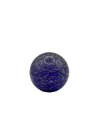 Vintage Indigo Blue Glass Ball Paperweight