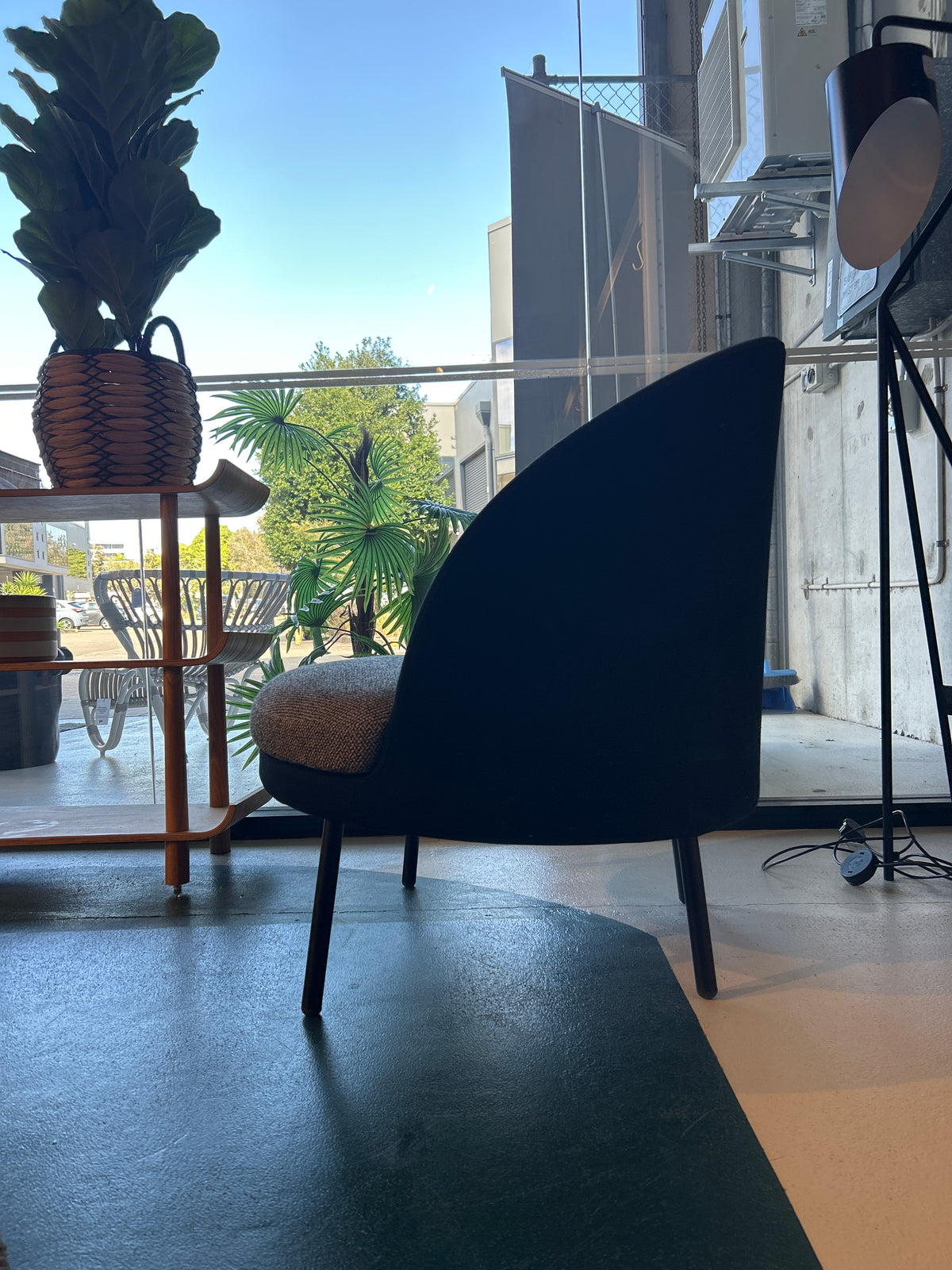 Jules Black Occasional Armchair, Arflex