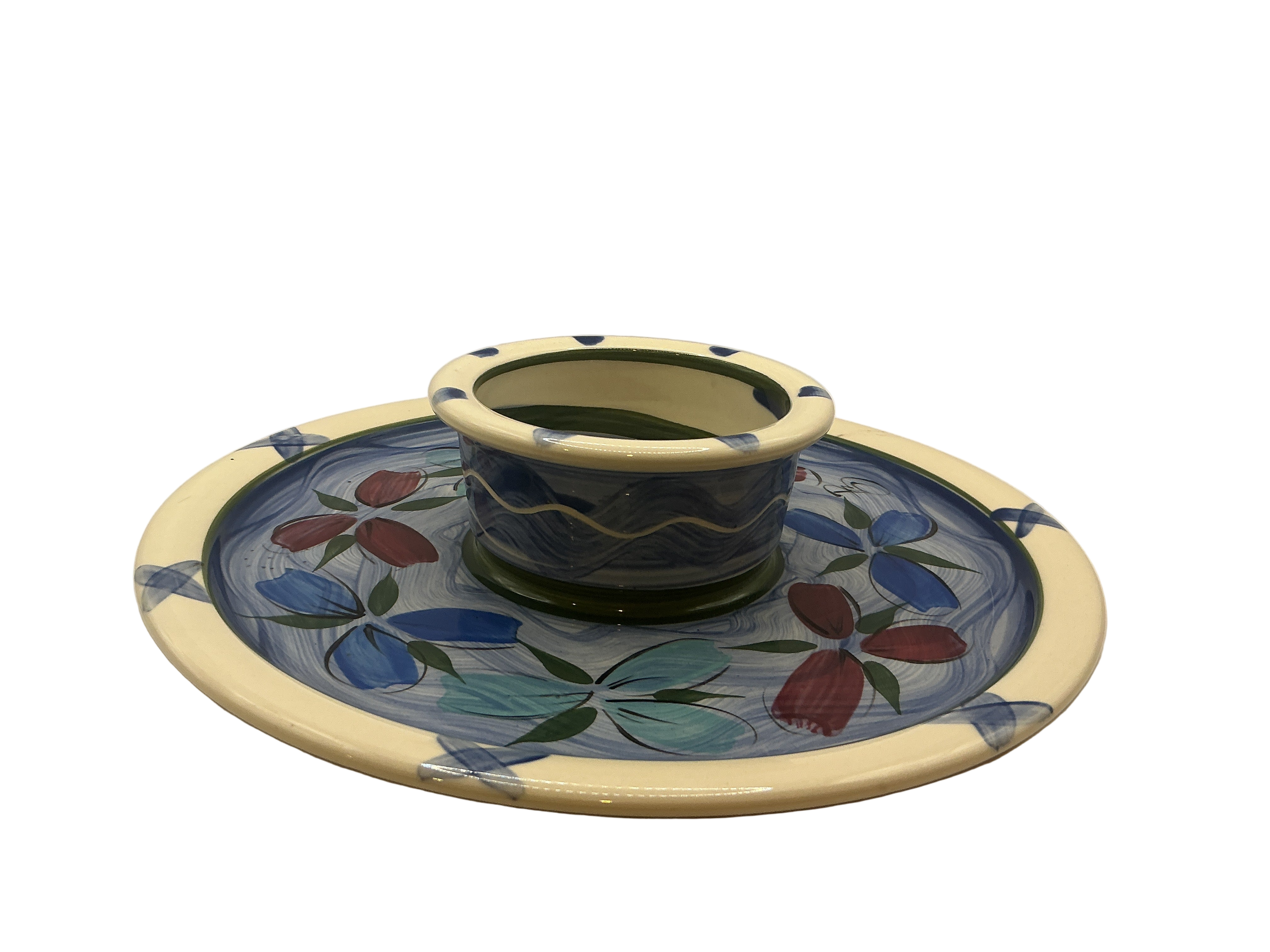 Vintage hand painted platter