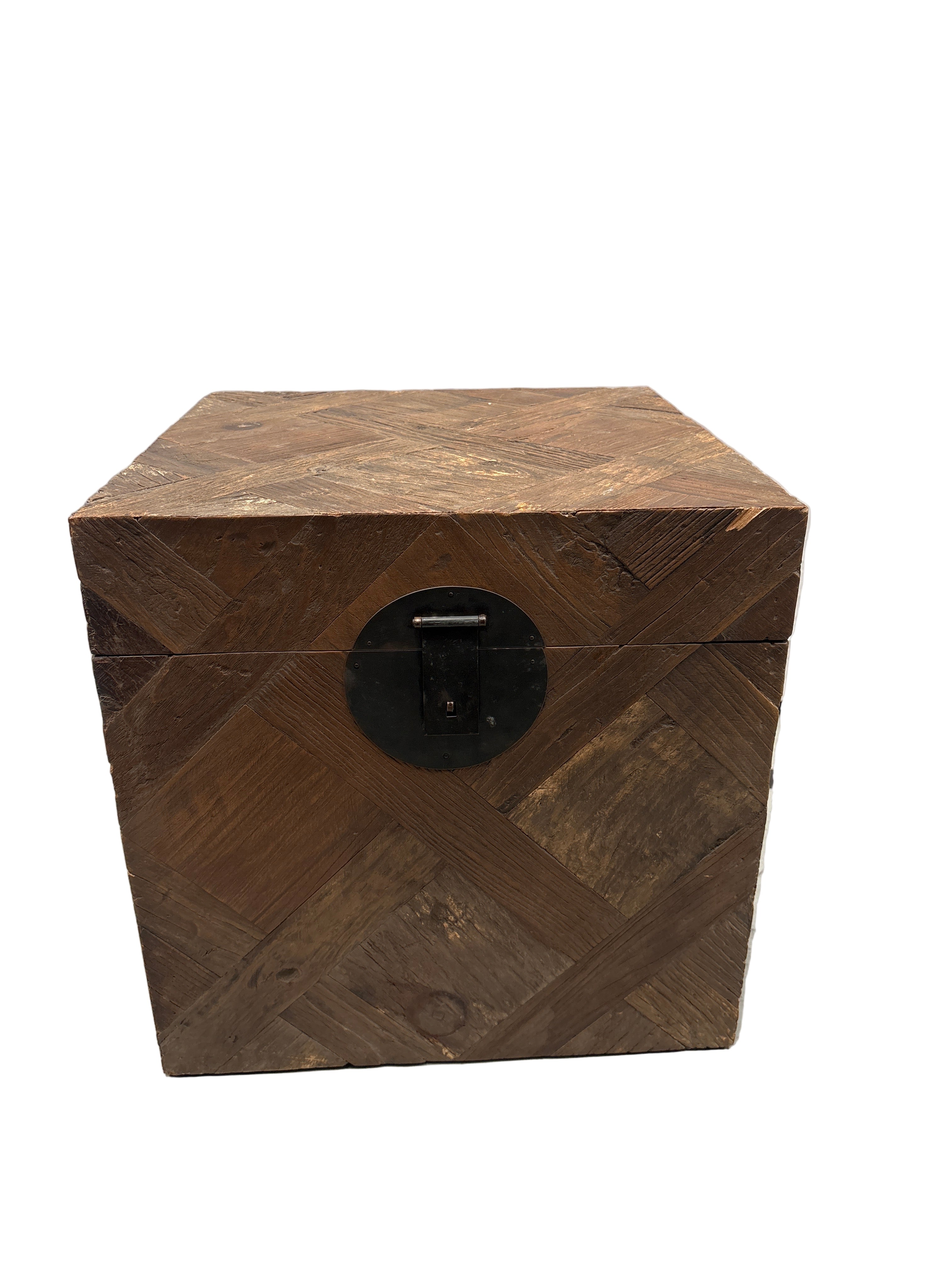 Tangten Side Table - Rustic Timber Finish