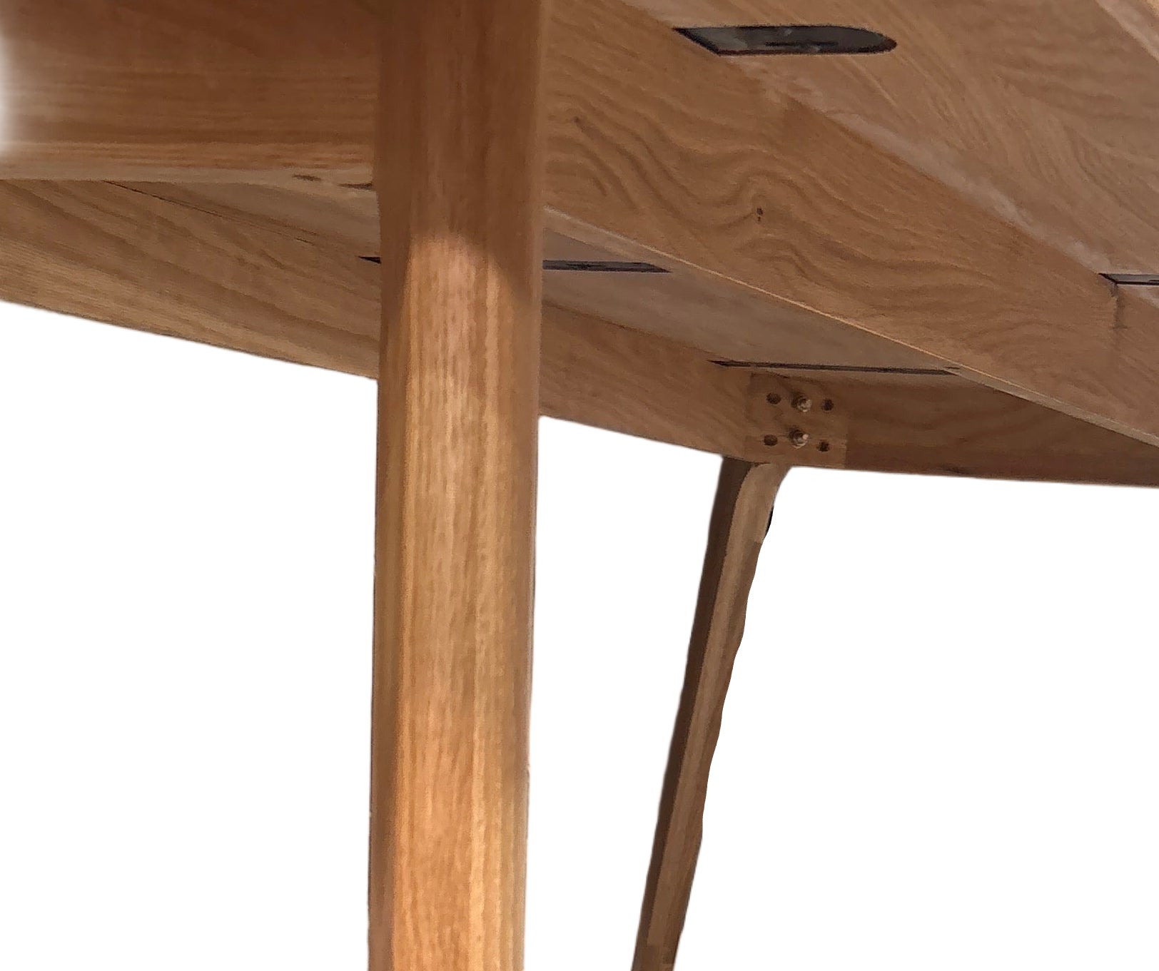 Solid Timber Flared Leg Dining Table