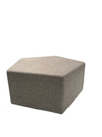 Grey Five Sided Pentagon Ottoman