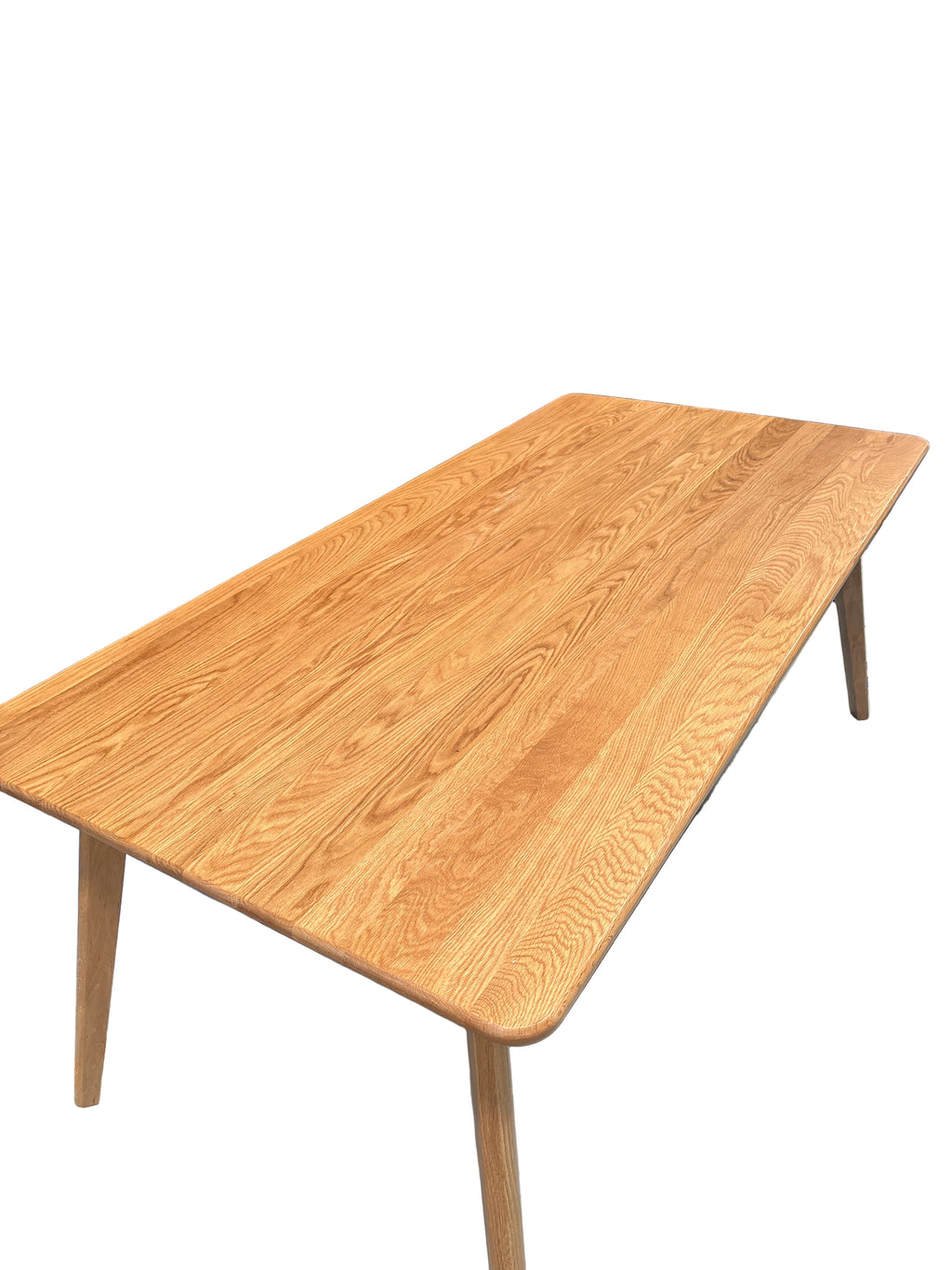 Solid Timber Flared Leg Dining Table