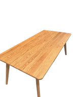 Solid Timber Flared Leg Dining Table