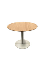 Oak Laminate Pedestal Base Dining Table